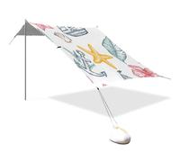 Tenda da spiaggia portatile da campeggio parasole baldacchino UPF 50+ protezione UV parasole barca a vela Anchor Seastar modello