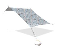 Tenda da spiaggia portatile da campeggio parasole baldacchino UPF 50+ protezione UV parasole barca a vela gabbiano modello