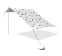 Tenda da spiaggia portatile da campeggio parasole baldacchino UPF 50+ protezione UV parasole carino meduse tartaruga modello