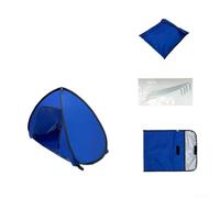 Tenda da spiaggia portatile per cani con scudo UV, riparo dal sole per gatti e cuccioli, recinzione in rete per esterni, pieghevole, L (blu zaffiro, L)