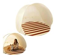 Tenda da spiaggia portatile, riparo dal sole, resistente al sole, leggera e senza sforzo, tenda pop-up per campeggio, pesca, cortile o picnic, versatile compagno all'aperto