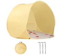 Tenda da spiaggia portatile: solare spazioso e traspirante, resistente ai raggi UV, design a baldacchino pieghevole automatico, struttura leggera di ombra all'aperto per campeggio, pat