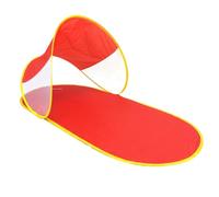 Tenda da spiaggia portatile, tenda leggera e facile da montare per campeggio, prato, riparo dal sole a forma di pantofola, rossa, per la spiaggia facile da montare