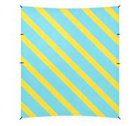 Tenda da spiaggia stabile luminosa senza cuciture UPF50 facile da installare parasole portatile con pala di sabbia per viaggi in famiglia, picnic e campeggio