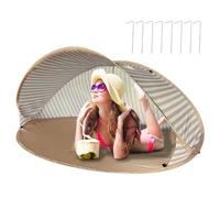 Tenda da spiaggia - Tenda parasole da spiaggia con borsa per il trasporto, parasole compatto per zaino in spalla a bordo piscina, tenda portatile per viaggi, festival, relax all'aperto,