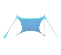 Tenda da spiaggia, tenda parasole per spiaggia, protezione UV stabile UPF50 parasole con 4 pali per spiaggia lago, tenda da spiaggia, baldacchino da spiaggia all'aperto, tenda da campeggio