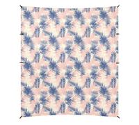Tenda da spiaggia tropicale blu pesca UPF50, impermeabile, grande riparo solare portatile con borsa per il trasporto, per campeggio, pesca, divertimento in giardino o picnic