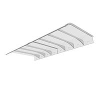 Tenda da tenda porta, 14x16 pollici limpida limpida da da in policarbonato esterno Copertura da porta di casa per la protezione del patio da esterno per il giardino da pioggia da so