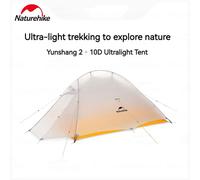 Tenda da trekking Naturehike Up Cloud Up Tenda da campeggio esterna ultraleggera portatile in silicone 10D per 2 persone 3 stagioni con tappetino gratuito