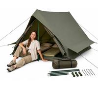 Tenda da trekking ultraleggera per 2 persone con tenda interna separata | Dimensioni ridotte, impermeabile 3000 mm, resistente al vento fino a forza del vento 5, per moto, ciclismo, trekking