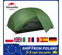 Tenda da zaino in spalla per 2 persone Naturehike Mongar Tenda da campeggio ultraleggera per 3 stagioni Tenda autoportante a doppio strato Mongar-20D-Gray