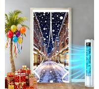 Tenda Della Porta Isolata Termica Magnetica 111 x 170 cm Trasparente, Impermeabile, Insonorizzazione, Protezione Dal Freddo Tenda Isolamento Termico per Soggiorno, Balcone, A