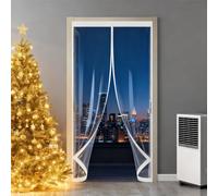 Tenda Della Porta Isolata Termica Magnetica 125 x 160 cm Chiusura Automatica, Impermeabile Contro Freddo Antipolvere Copertura Magnetica per Porta per Soggiorno, Balcone, A