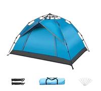 tenda di campeggio, Tenda da campeggio automatica pop-up for esterni impermeabile for 3-4 persone multicolore, diverse misure(Blue,Small)