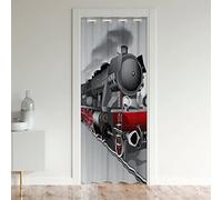 Tenda di copertura della porta dell'armadio del treno per camera da letto soggiorno camion tenda per porta privacy 86 x 203 cm auto veicolo divisorio tenda copertura veicolo pubblico rosso finestra t