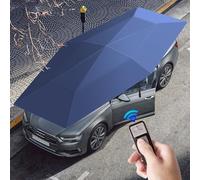 Tenda di copertura per ombrellone parasole universale per auto, ombrello per tettoia per auto per tenda esterna, automatico con telecomando, applicabile alla maggior parte dei modelli di auto,4.8m