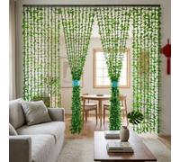 Tenda di Edera Artificiale Per Balcone, Protezione Dagli Sguardi Dei Vicini, Piante Pendenti da Esterno e Interno Resistenti Ai Raggi UV, Divisorio Privacy Effetto(120x210cm)