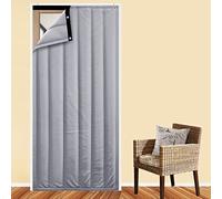 Tenda di Isolamento Acustico 3 in 1, Tende insonorizzate per Porta, con Isolamento Acustico-oscuramento Termico, Coperta Antivento Tende Invernali divisorio, per Camera da Letto divisoria, s