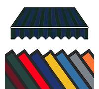 Tenda di ricambio in tela per finestra, porta, parasole in tessuto di ricambio, copertura superiore retrattile, per cortile, negozio, balcone (striscia D, 5 x 4,5 m)