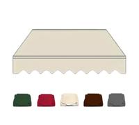 Tenda di ricambio retrattile, 3 m, 3,6 m, 4,8 m, perfetta per terrazze e balconi (beige, 700 x 400 cm), protezione UV, facile installazione