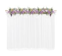 Tenda di sfondo bianco, 3 x 3 m, con fiocco rimovibile, per studio fotografico, tenda in seta di ghiaccio senza pieghe, per matrimoni, studio fotografico, decorazione per feste, baby doccia, soggiorno