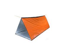 Tenda di sopravvivenza di emergenza, 150 x 250 cm, impermeabile, per 2 persone, in mylar, riparo termico per escursionismo e campeggio (arancione)
