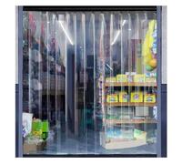 Tenda di striscia di refrigerazione del PVC, tenda del congelatore del PVC trasparente, impermeabile tiene calda la striscia della porta della privacy per il magazzino, le fabbriche