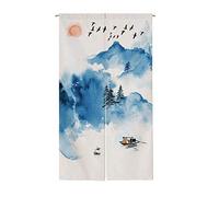 Tenda D'ingresso a Mezza Tenda per Porta Noren in Stile Giapponese per la Decorazione Domestica.33,46 x 47,24 Pollici -A10