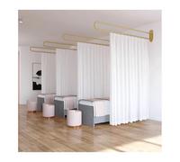Tenda divisoria da parete con supporto in metallo a forma di U, tende per la privacy per saloni di bellezza, centri benessere, camere da letto condivise, elegante divisorio per separare gli spazi