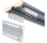Tenda divisoria doppia silenziosa di alta qualità per riduzione del rumore, soluzione versatile per la privacy per casa e ufficio, facile installazione, elegante decorazione accento
