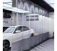 Tenda divisoria in PVC Resistente - Divisorio Industriale per patii e Aree Esterne, Robusta Chiusura Trasparente per pergolati