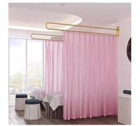Tenda divisoria per salone di bellezza - Tenda per la privacy del letto per centro estetico, centro sanitario, terapia, schermo per la stanza - Kit per tenda e asta di supporto in metallo (r