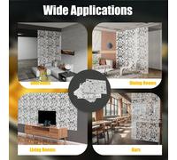 Tenda divisoria per schermo divisorio per privacy, divisorio per parete divisoria da 12 pezzi 40x40 cm Descrizione Il nostro divisorio sospeso è un sapiente mix di natura e arte, non solo un pezzo di 