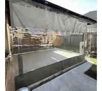 Tenda divisoria resistente e impermeabile, 2,8 x 2,4 m, resistente al vento, per garage, pergola, patio e balcone, protezione dai raggi UV e soluzione per la privacy migliorata