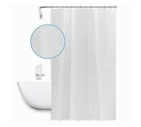 TENDA DOCCIA ANTIMUFFA IMPERMEABILE 240X180 CM ANELLI GRIGIA TEXTURE ROMBI 59822