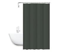 TENDA DOCCIA ANTIMUFFA IMPERMEABILE POLIESTERE 180X200CM GANCI BAGNO GRIGIA 7986