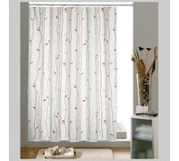TENDA DOCCIA CAFFE' TESSUTO - 180x200 Bianco/Beige/Marrone