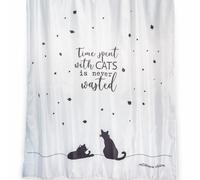 TENDA DOCCIA LAVABILE RICICLABILE IN POLIESTERE H 200 FANTASIA GATTI CATS 180 CM