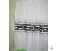 TENDA DOCCIA MAURER IN TESSUTO POLIESTERE SASSI GRIGI cm 120x200