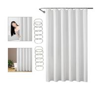 Tenda doccia modello marmo minimalista 180x180 cm impermeabile con ganci