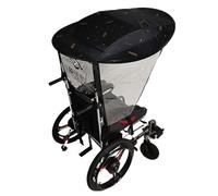 Tenda elettrica universale per sedia a rotelle, regolabile, per esterni, copertura per sole e pioggia, adatta per la maggior parte delle sedie a rotelle