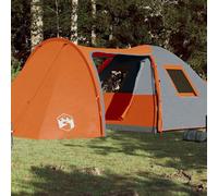 vidaXL Tenda Familiare a Cupola 6 Persone Arancione Impermeabile