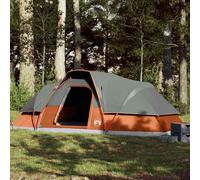 vidaXL Tenda Familiare a Cupola 9 Persone Arancione Impermeabile