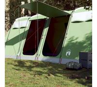 vidaXL Tenda Familiare a Tunnel per 10 Persone Verde Impermeabile