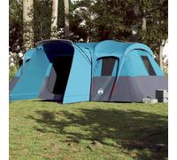 Tenda Familiare a Tunnel per 16 Persone Blu Impermeabile