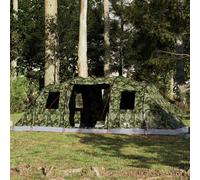 vidaXL Tenda Familiare a Tunnel per 6 Persone Mimetica Impermeabile