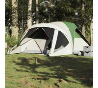 Tenda Familiare a Tunnel per 6 Persone Verde Impermeabile
