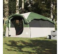 vidaXL Tenda Familiare a Tunnel per 6 Persone Verde Resistente all'acqua