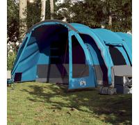 vidaXL Tenda Familiare a Tunnel per 8 Persone Blu Impermeabile