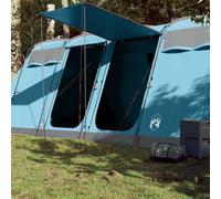 vidaXL Tenda Familiare a Tunnel per 8 Persone Blu Impermeabile